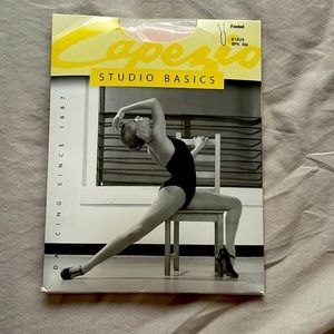 Light pink footed dance tights